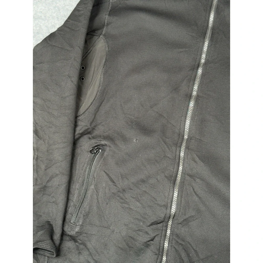 The North Face TKA Stealth Jacket Mens Large Black Zip‎ Up TNF Fleece Longsleeve